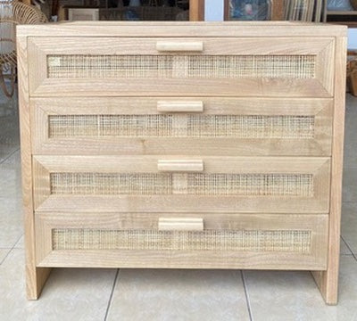 Rattan Lowboy (4 Draw)