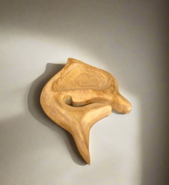 Wooden dolphin dish