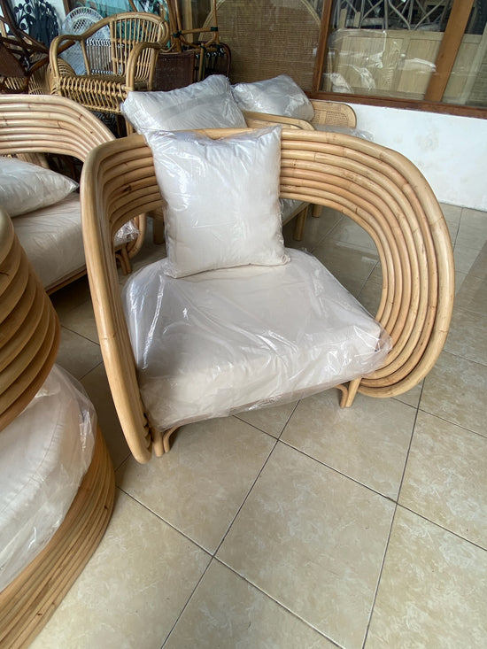 Twist Rattan Chair with Cushion